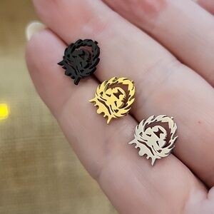 Lion of Judah Stud Earrings, choice of color